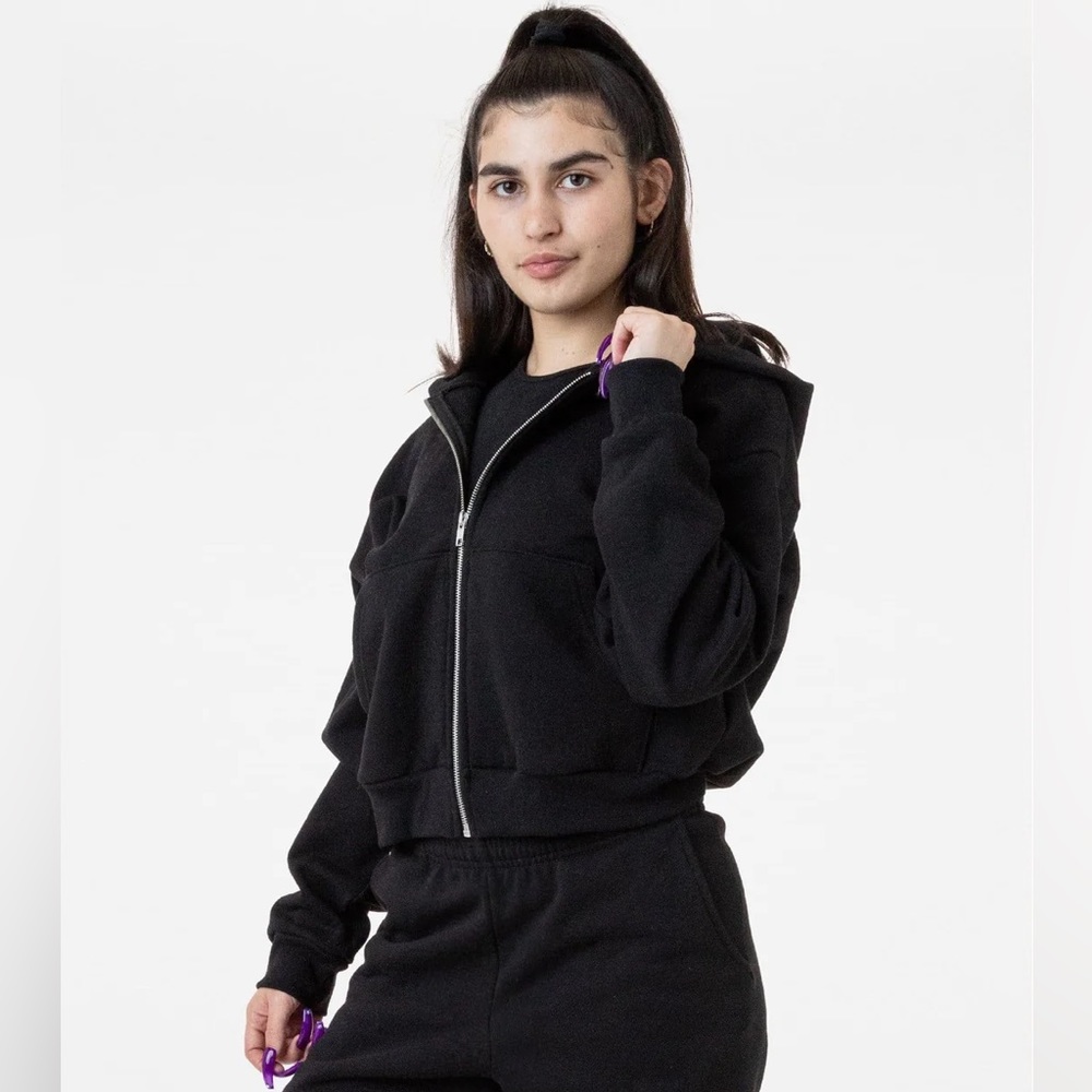 LA Apparel Crop Hoodie